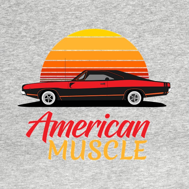 American Muscle - Red and Yellow by Vroomium